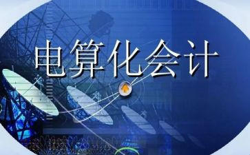 电算化会计个人总结6篇