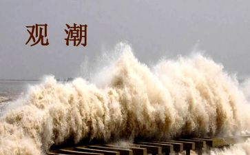 观潮课时教案5篇