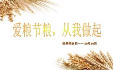粮食节约的演讲稿通用5篇