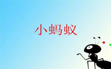 逗蚂蚁教案7篇