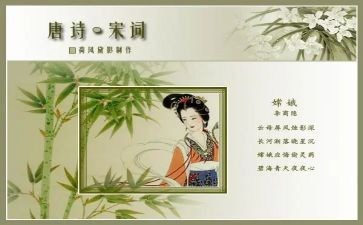 宋词读后感5篇