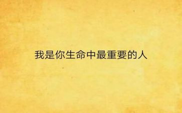 对我最重要的人作文6篇